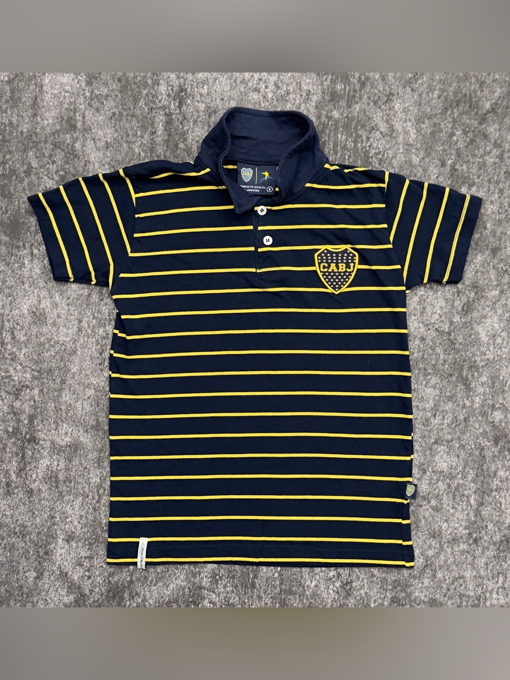 Boca Juniors Argentina Soccer Boys Polo Shirt Size 8 Kids Official Product CABJ